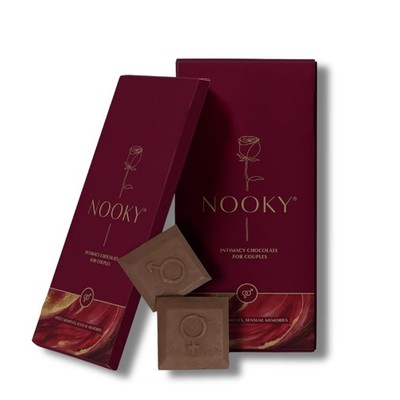 Pack of 2 Nooky Premium Dark Chocolate For Men & Women Uplifting Mood-40G