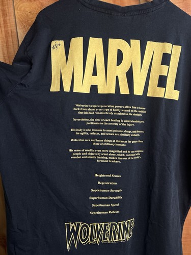 Rare MARVEL WOLVERINE Double Sided Graphic - Strength & Skills XL Comic Movie - Picture 6 of 9