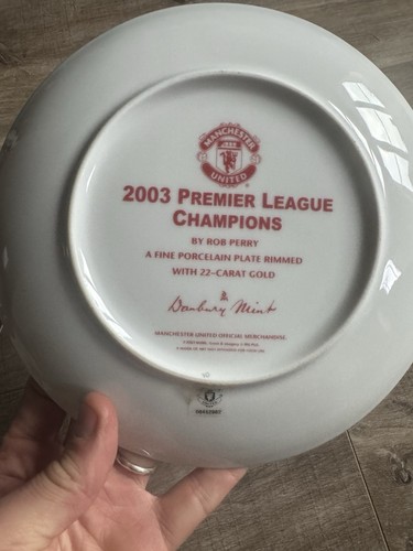 Plato Manchester United Legends David Beckham, Busby Babes, Campeones, Danbury Como Nuevo - Imagen 5 de 7