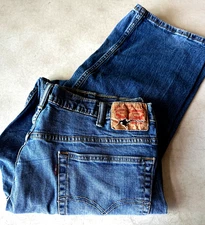 Levi’s Strauss 569 Loose Straight Flex Blue Jeans Mens 40 x 29 Excellent Clean