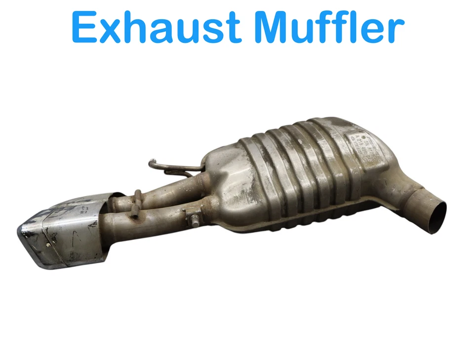 Silenciador escape lado conductor izquierdo mercedes w218 cls63 e63 amg 12-18 oem Foto 3 de 4