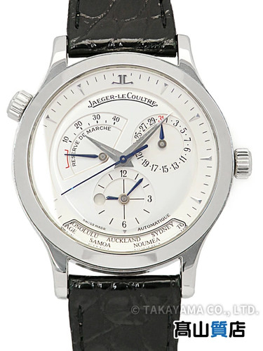 Jaeger-LeCoultre Master Geographic 142.8.92 Stainless Steel Leather 38mm #TW112