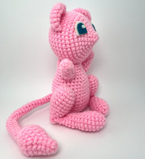 Mew Crochet Plush Pok mon Collector s Toy Handmade One of a Kind 8