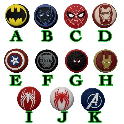 Superhero Theme Analog Thumbstick Grips Caps DC Marvel - For Playstation 5 PS5 - Image 2 of 4