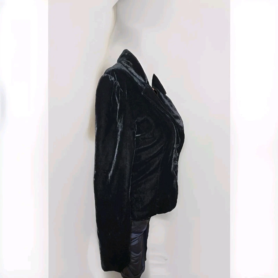 Chaqueta de terciopelo negra vintage Arden B. talla mediana Foto 4 de 4