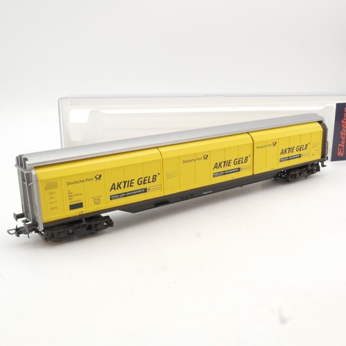 Electrotren H0 5552 K Schiebewandwagen Aktie Gelb in OVP QR1802 | Zustand: Gebraucht
