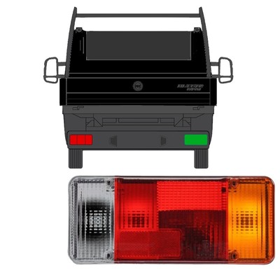 Rear Chassis Taillight for Citroen Jumper 2006 - 2012 Right