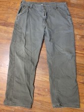 Carhartt Olive Green Pants 38x30 DOL B151 Dungaree fit READ  