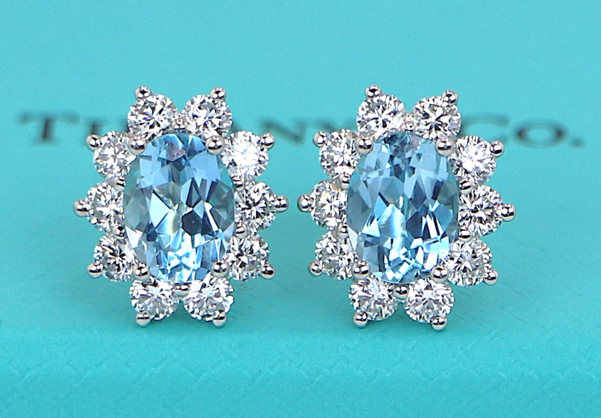 Tiffany & Co. Aquamarine Fine Gemstone Earrings for sale | eBay
