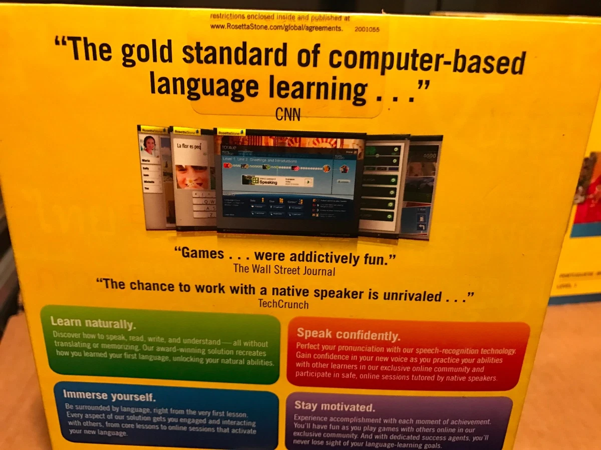 Rosetta Stone LEARN CHINESE(MANDARIN)LEVEL 1 TOTALE CD SET.