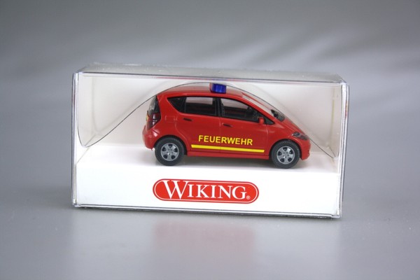 Wiking H0 1:87 Mercedes Benz A-Klasse Feuerwehr Rot 601 08 33 Nos Neu Ovp-image