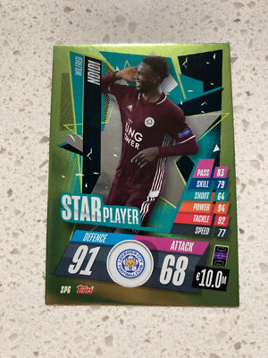 2020-21 Topps Match Attax UCL Star Player Wilfred Ndidi Leicester City #SP6