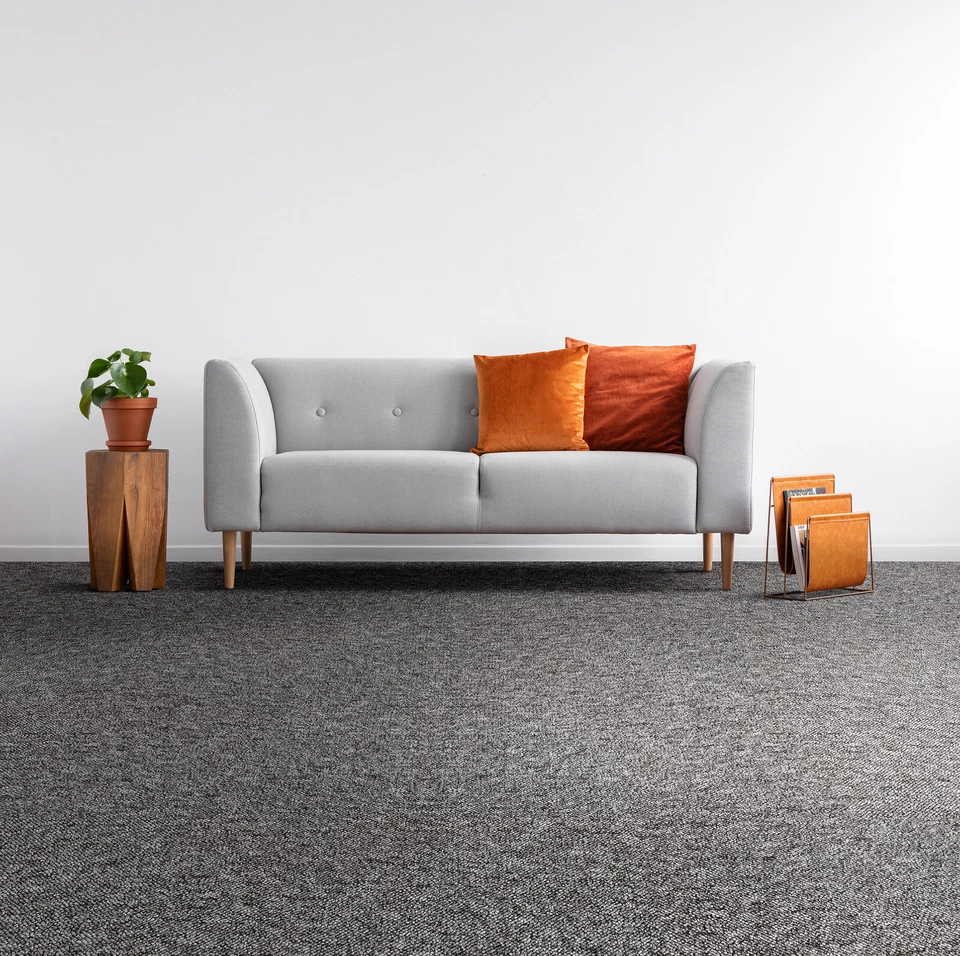 Teppichboden Auslegware Superstar New Ultrastar Schlinge grau braun grün 3,4,5m - Bild 2 von 3