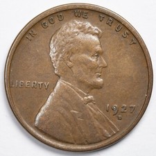1927-D Lincoln Wheat Penny Cent Extremely Fine (XF)
