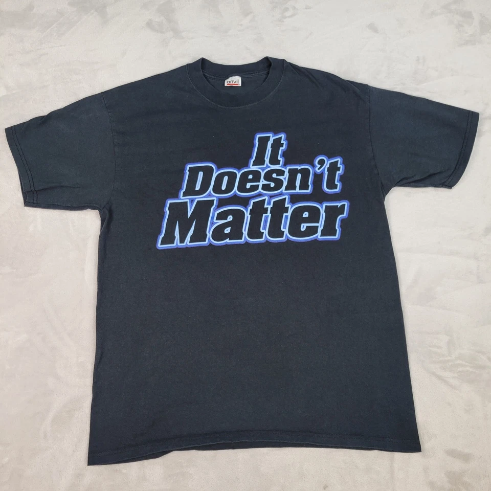 Camisa The Rock Hombre Grande Negra WWF Lucha Libre No Importa Actitud Y2K Adulto Foto 2 de 4