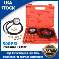 500PSI Auto Transmission Engine Oil Pressure Tester Gauge Diagnostic Meter Test