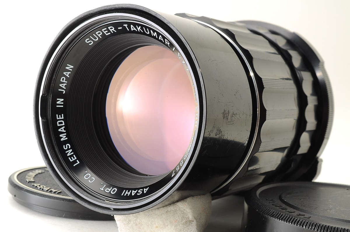 フィルムカメラ PENTAX 6x7 TTL TAKUMAR 200mm f/4 399 Top Mint