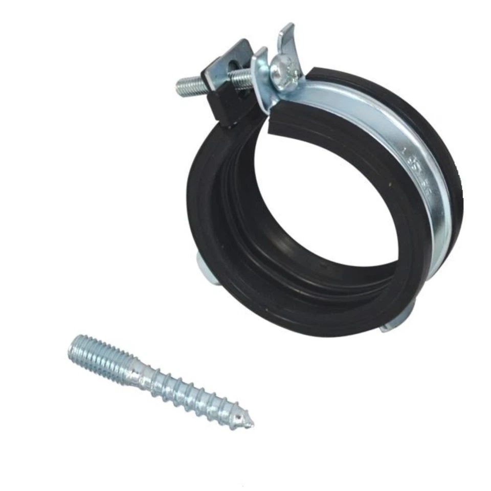 Rohrschellen Rohrschelle Gummi verzinkt Schellen Schelle wahlweise Stockschraube