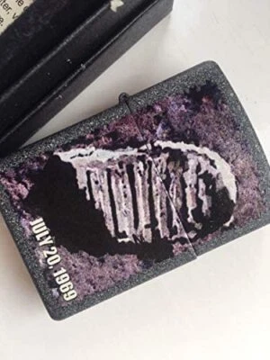 Zippo Moon Footprint Lighter #16 Genuine Refillable Limited Edition