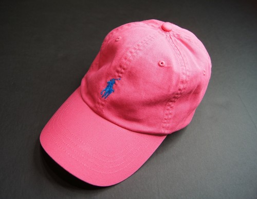 Blaze Pink Cotton Chino Baseball Cap 