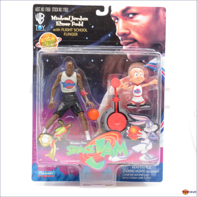 スペースジャム マイケル・ジョーダン エルマー・ファッド フィギュア Space Jam Michael Jordan and Elmer Fudd Flight School Flinger 1996