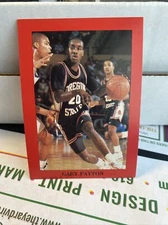 Gary Payton Oregon State Rookie Roundball Press Seattle Supersonics Oddball WOW