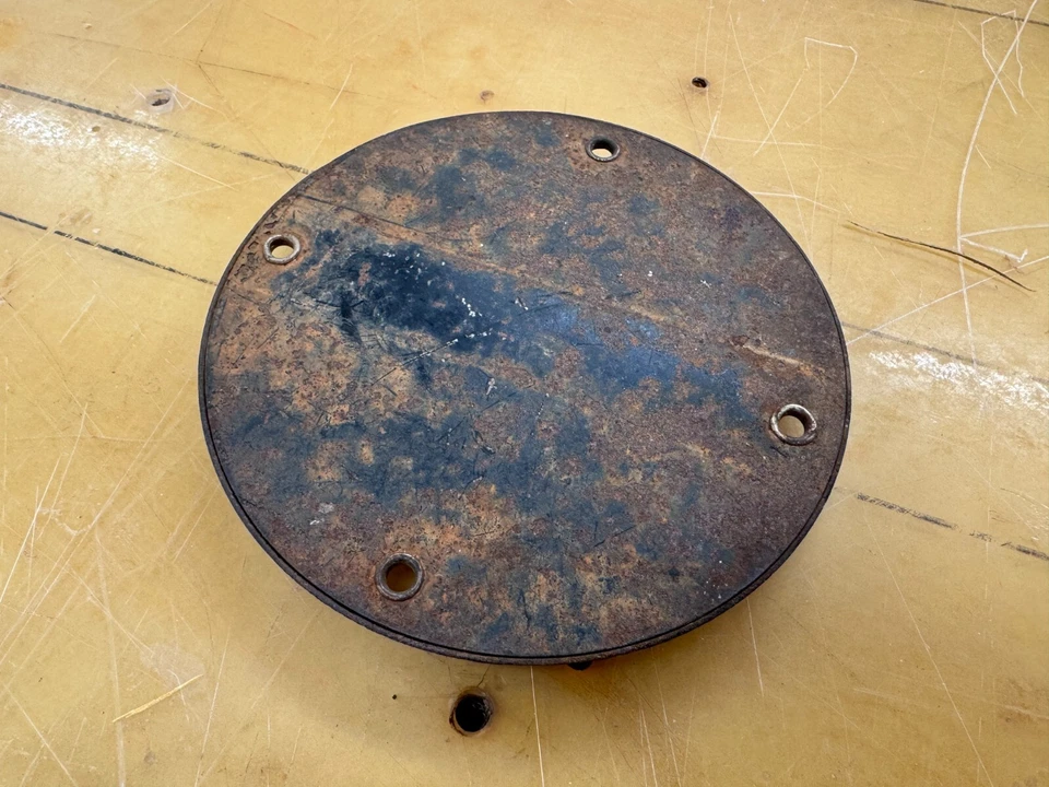 REBOQUE ANTIGO REFLETOR OLHO DE GATO MÁRMORE VIDRO VERMELHO CARRO CAMINHÃO ~ COM BELA PÁTINA! - Imagem 4 de 4