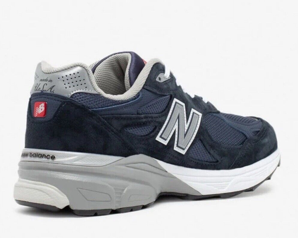 New Balance 990 v3 Made in USA Navy Blue White Gray M990NB3