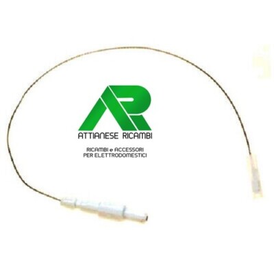 Candela + Filo Accensione 00189654 Per Piani Cottura Bosch, Siemens, Neff - Ricambio Elettrodo Originale - 2