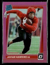 Javian Hawkins 2021 Donruss #P-294 Optic Rated Rookie Preview Pink