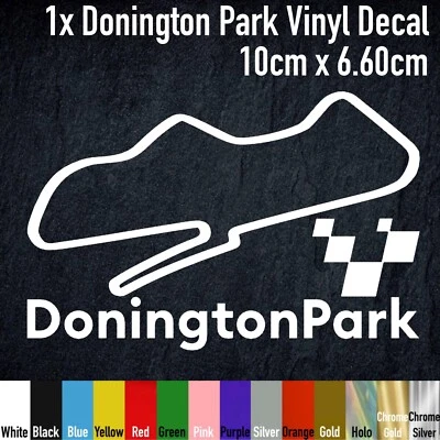 HYPERMOLES Donington Park GP Track Race Circuit Vinyl Decal Sticker, BTCC, BSB, HPM004