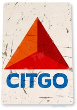 Citgo Gas Oil Sign, Gas Station, Garage, Auto Shop, Retro Tin Sign B124