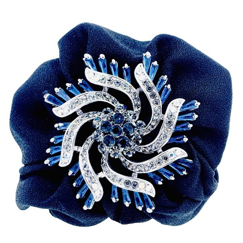 Alo Yoga Blue Bow Scrunchie Ponytail Hair Tie Athleisure  display picture 1