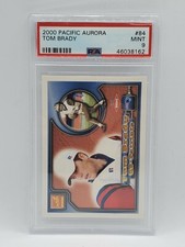 2000 Pacific Aurora #84 Rookie - PSA MINT 9 - TOM BRADY New England Patriots RC