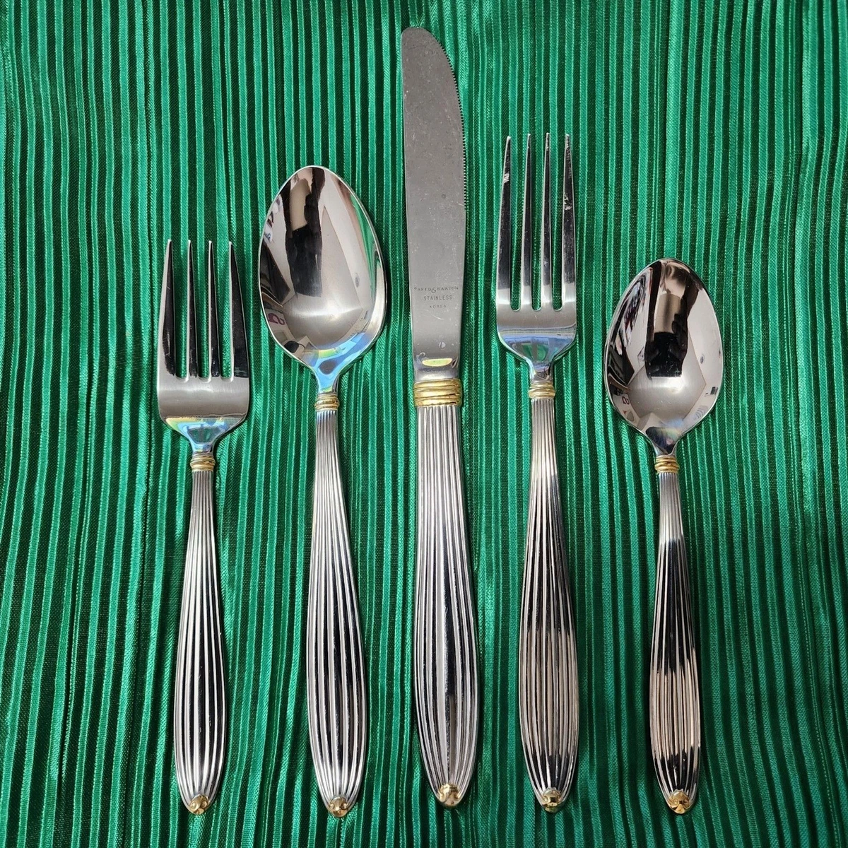 Reed & Barton Gold Plated Teaspoons Single Flatware Pieces for 
