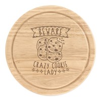 Beware VerrüCkte Cookie Damen Rund Zerkleinern KäSebrett Lustig Kekse Schokolade