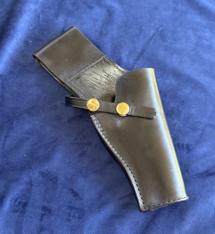 VTG Bauer Bros St Louis MO Black Leather Revolver Duty Holster Model 05