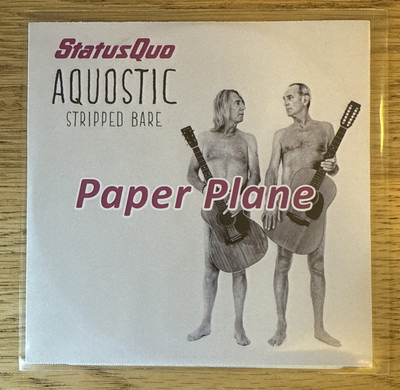 Status Quo: Paper Plane Rare 2015 Rare CD PROMO Single Lovely Condition