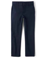 NEW The Children's Place Boy Navy Blue Uniform Quick Dry Skinny Chino Pants 16