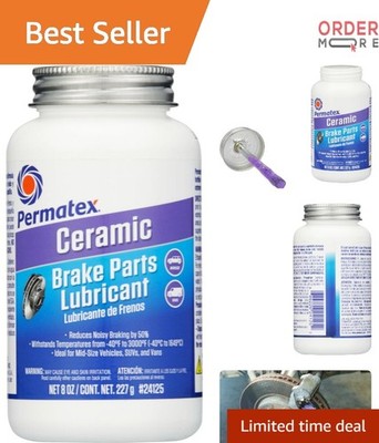 Ceramic Brake Lubricant 8 oz Synthetic Silences Noise Corrosion Resistant