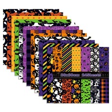 Scrapbook Paper Halloween Pattern Paper Set, Double - Sided 12" Decorative Cr...