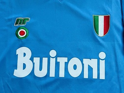 ウェア Napori No.10 MARADONA 87-88 NWT Napoli 87/88 Away White Retro Jersey “Maradona 10