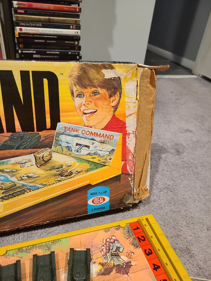 Ideal Tank Command Game Decent Box 1975 Incomplete 8 Tanks Board ...