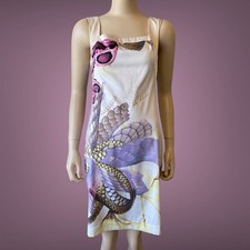 Roberto Just Cavalli VTG Y2k Summer Floral DRESS Size 44IT M-L