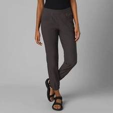 Prana Halle E-Waist Jogger II Women's 6 Dark Iron Elastic Waist Hem Cuff Cropped