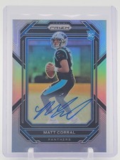 MATT CORRAL 2022 PANINI PRIZM SILVER ROOKIE AUTO #304 PANTHERS Q6978