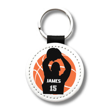 Custom Boy Basketball Player Keychain – Personalized Name & Jersey Number