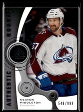 2021-22 Upper Deck Sp Game Used Retro Keaton Middleton Colorado Avalanche #R-27
