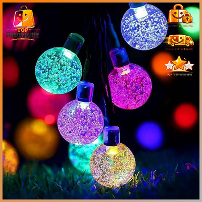 Solar Lichterkette Außen 50 LED 7m Wetterfest 8 Modi für Garten Terrasse Party