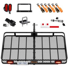 Mockins 72x36x6 Xl Trailer Hitch Rack With Rear Lights License Plate Holder Mockins 72x36x6 Xl Trailer Hitch Rack With Rear Lights License Plate Holder